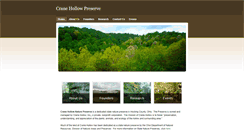Desktop Screenshot of cranehollow.org